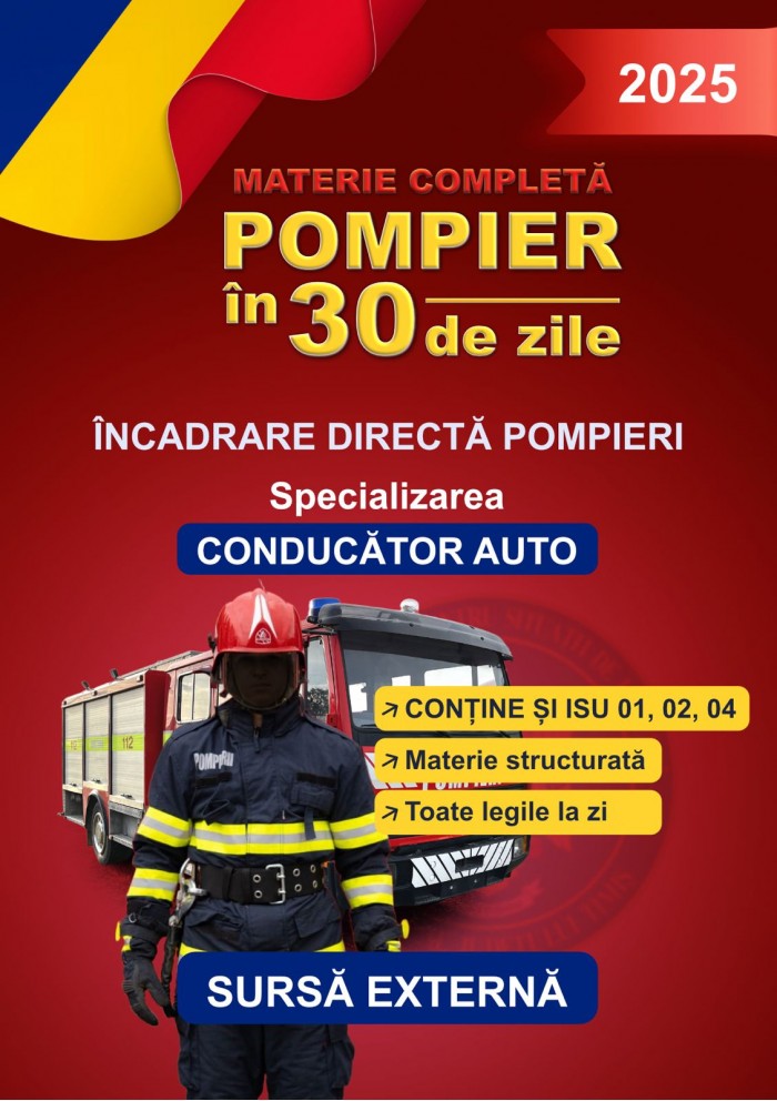 POMPIER - CONDUCATOR AUTO - SURSA EXTERNA 