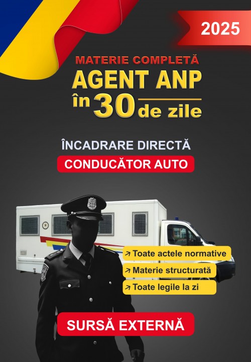 AGENT DE PENITENCIAR - CONDUCATOR AUTO - SURSA EXTERNA 