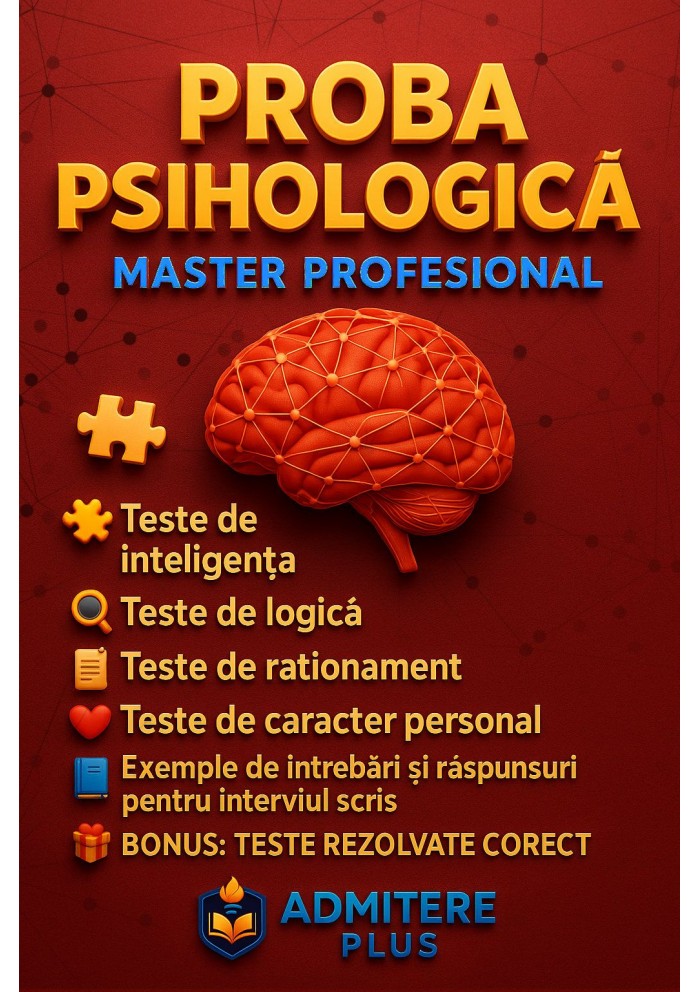 PACHET PROBA PSIHOLOGICA